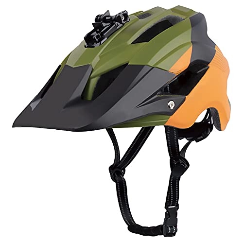 Mountain Bike Helmet : HAOANGZHE Adult cycling helmet for women and men, cycling helmet for mountain bike helmet, detachable and extended brim, breathable and comfortable (free size)