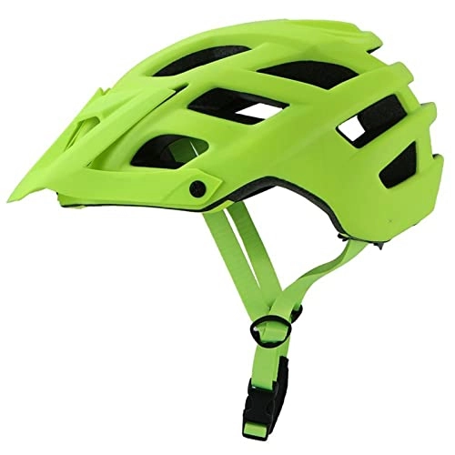 Mountain Bike Helmet : Haoooan Biking Helmet, Ultralight Cycling Helmet Integrally-molded Bike Helmet MTB Road Riding Safety Hat Outdoor Sport Mountain Road Bicycle Helmets (Color : Green)