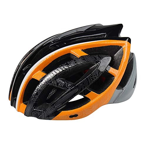 Mountain Bike Helmet : harupink Adult Bike Helmet Lightweight Breathable Bicycle Helmet with Built-in insect screen for Road Cycling, Mountain Biking (Orange)