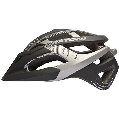 Mountain Bike Helmet : Hawk Black Anthracite Rubber Mountain Bicycle Bike MTB Helmet Cratoni C Offroad Helmet in Various Sizes Size:56 (EU)