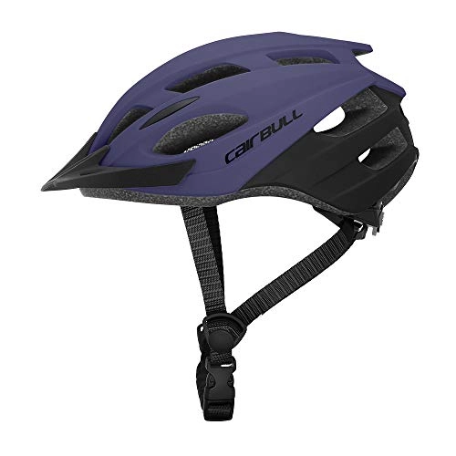Mountain Bike Helmet : Heemtle Cycling Helmet Visor MTB helmet Men / Women leisure Outdoor Sports Road Bike Helmet Bicycle Equipment 55-61cm(Purple)