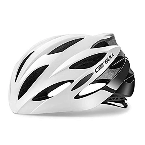 Mountain Bike Helmet : Heemtle Ultralight 25 Vents Bike Helmet EPS+PC Cover MTB Road Bicycle Helmet Integrally Mold (White L:58-62cm）