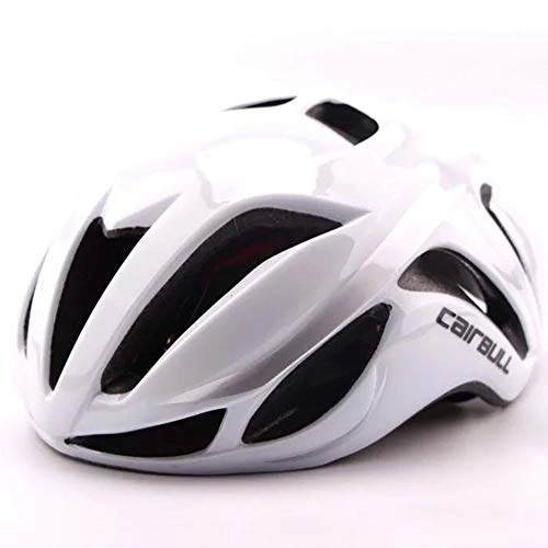 Mountain Bike Helmet : Heemtle Ultralight Bike Helmet EPS+PC Cover MTB Road Bicycle Helmet Integrally Mold White+Sliver（adjustable：56cm-62cm）