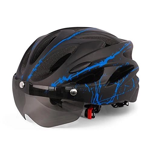 Mountain Bike Helmet : HEITIGN Bicycle Helmet, Safe MTB Helmet, Cycling Helmet for Adult Men Women Protective Helmet with Removable Magnetic Visor, 18 Breathable Ventilation Holes, Adjustable Strap, 54-62cm