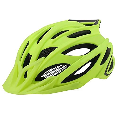 Mountain Bike Helmet : Helmet SFBBAO Cycling Helmet Bicycle Helmet Mtb Bike Helmet Integrated Rear Light Road Mountain Helmets M Fluorescent yellow
