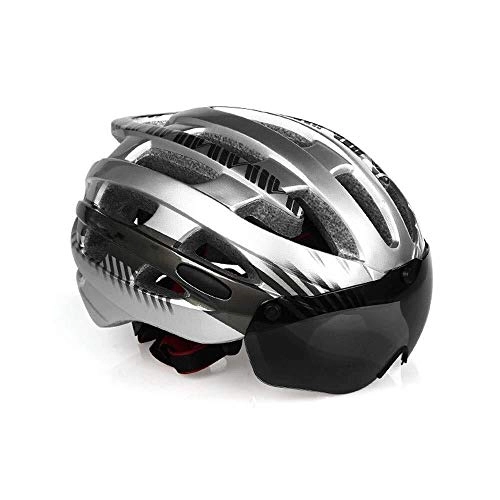 Mountain Bike Helmet : Helmet Ultralight Mountain Bike Riding Adult Adjustable Environmental Protection Teenagers and Children Man Woman Drive Air Flow Mould Sports Mountaineering Magnetic Goggles Head protection equipment