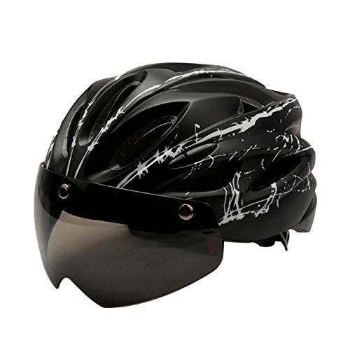 Mountain Bike Helmet : Helmet Yuan Ou Bicycle Helmet Ultralight Pattern Bike Helmet Riding Mountain Road Bike Integrally Molded Cycling Helmets Black