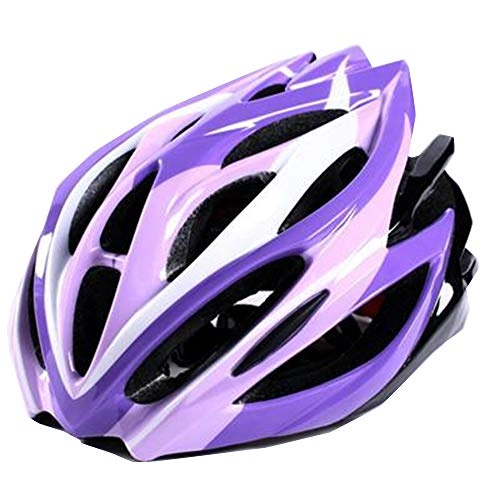 Mountain Bike Helmet : Helmet Yuan Ou Bicycle Ultralight Mtb Road Bike Men Women Cycling Cycle Helmets 58-62 CM Pink purples