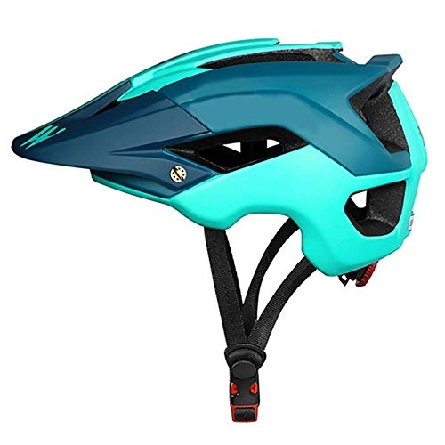 Mountain Bike Helmet : Helmet Yuan Ou Bike Helmet Breathable Ultralight MTB Integrally-molded Mountain MTB Cycling Helmet Safety Bicycle Helmet AStylePeacockBlue