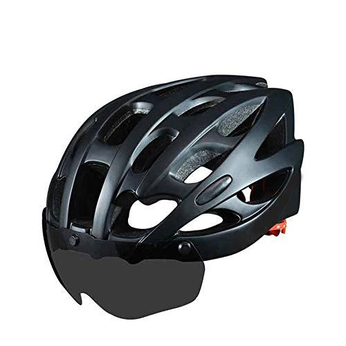 Mountain Bike Helmet : Helmet Yuan Ou Cycling Bike Bicycle Helmet Windproof Men Integrally-molded 28 Vents Eps Mtb Riding Bike Bicycle Helmet 57-62 cm Black