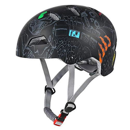 Mountain Bike Helmet : Helmet Yuan Ou Cycling Helmet MTB Mountain Road Bicycle helmet Adults Men Woman Outdoor Sports Safety Cap BMX Protective bike Helmets M(55-59CM) black