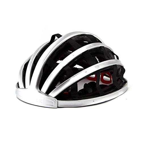 Mountain Bike Helmet : Helmet Yuan Ou Foldables MTB Bicycle Helmet Bike Folding Helmet Ultralight Unisex Cycling Helmets Road Man Women M(54-58CM) sliver