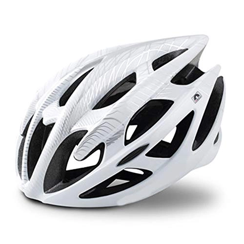 Mountain Bike Helmet : Helmet Yuan Ou High Strength Bike Helmet Ultralight Safety Hat Man Mtb Road Protected For Bicycles L for 58-62cm WHITE