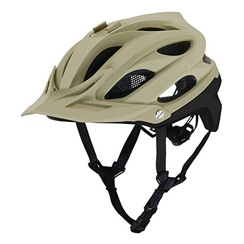 Mountain Bike Helmet : Helmet Yuan Ou Mountain Bicycle Helmet All-terrai Mtb Bike Helmets Riding Sports Safety Helmet Off-road 55-61CM Khaki 6