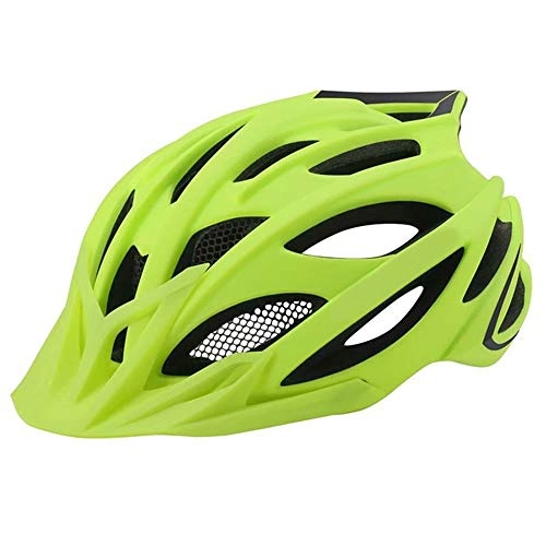 Mountain Bike Helmet : Helmet Yuan Ou Mtb Bicycle Helmet Integrated Rear Light Unisex Bicycle Helmet Mountain Safety Cap M 55-59CM Yellow