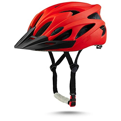 Mountain Bike Helmet : Helmet Yuan Ou Mtb Road Cycling Helmet Man Ultralight Helmet Bike Integrally-molded Outdoor Sport Safety Gear B red