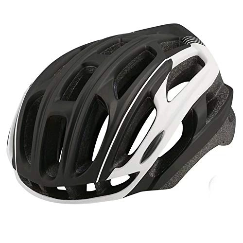 Mountain Bike Helmet : Helmet Yuan Ou Road Bicycle With Tail Light Night Riding Helmet Mtb Bike Racing 54-61cm Black-white