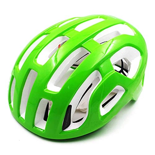 Mountain Bike Helmet : Helmet Yuan Ou Ultralight Aero Cycling Helmet Road Mtb Mountain Bike Helmet Adults Men Women Vtt Safety Racing Bicycle Helmet glossy green-white