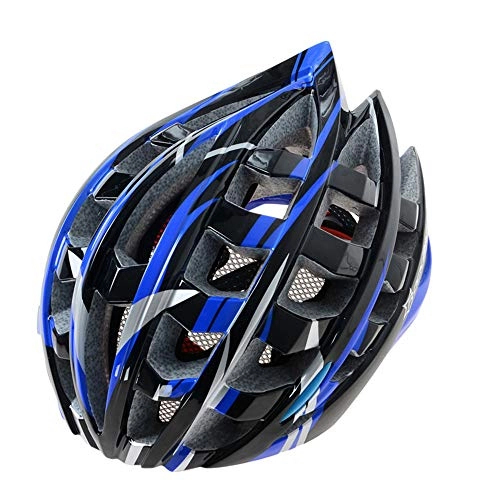 Mountain Bike Helmet : Helmet Yuan OuQuality Safety Bike Head Protect Custom Mtb Bike Accessories 57-62cm Blue slive black