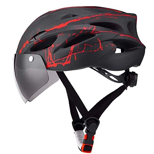 Mountain Bike Helmet : Helmets Bicycle CE Certified Adjustable Adult with Detachable Visor Adjustable MTB Cycling Bicycle for Adults Men / Women 57~62CM