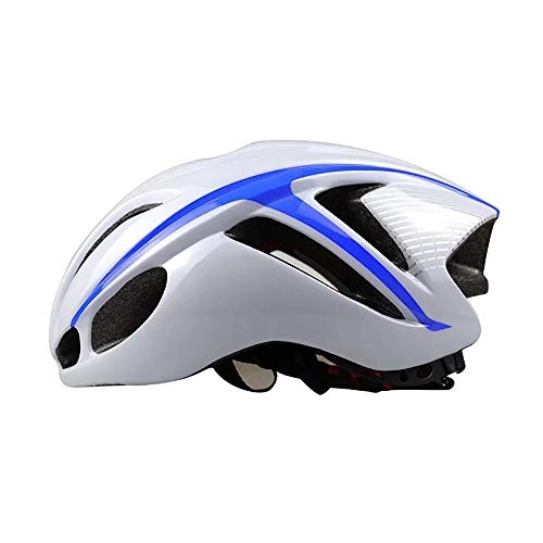 Mountain Bike Helmet : HKRSTSXJ Bicycle Helmet Integrated Riding Helmet Pneumatic 4D Bicycle Helmet Mountain Bike Helmet Adjustable Head Circumference Helmet (Color : E blue)