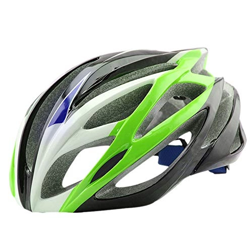 Mountain Bike Helmet : HKRSTSXJ Bicycle Helmet Mountain Bike Helmet Integrated Helmet Helmet Helmet Men and Women Breathable Safety Helmet (Color : Green)