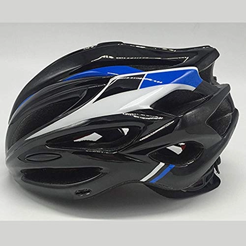 Mountain Bike Helmet : HKRSTSXJ Bicycle Helmet With Light Riding Helmet Mountain Bike Bicycle Helmet Men and Women Breathable Helmet Riding Equipment (Color : E blue)