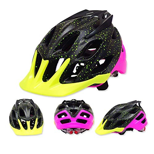 Mountain Bike Helmet : HKRSTSXJ Male and Female Breathable Helmet Mountain Riding Helmet Bicycle Helmet Mountain Biking Helmet (Color : Yellow)