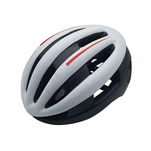 Mountain Bike Helmet : HKRSTSXJ Mountain Bike Cycling Helmet Adult One-piece Protective Skating Skateboard Helmet Unisex Helmets (Color : Black white)