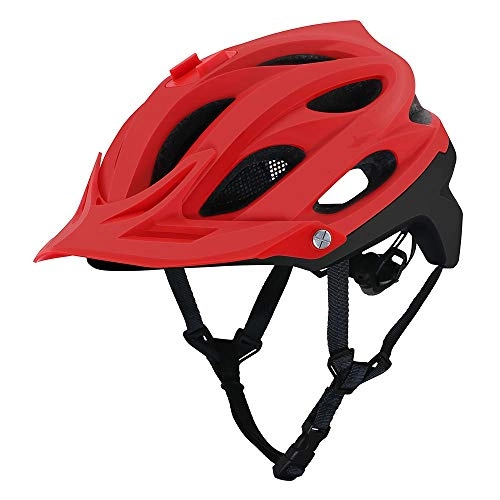 Mountain Bike Helmet : HKRSTSXJ Mountain Cross-country Bicycles for Men And Women Breathable Safety Riding Helmets Can Be Equipped with Sports Cameras (Color : Red)
