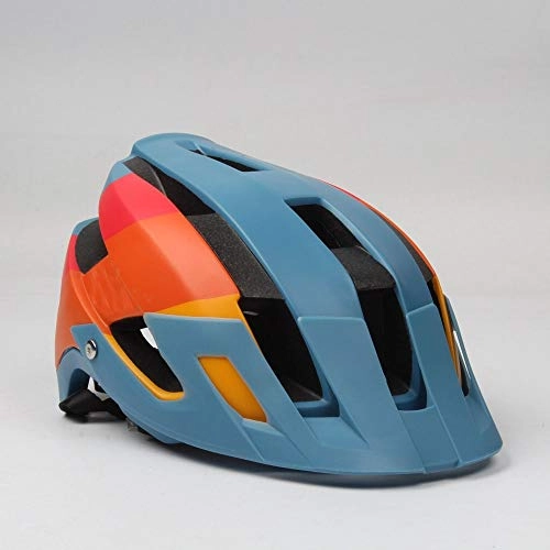 Mountain Bike Helmet : HKRSTSXJ Riding Helmet Riding Equipment New One Helmet Men and Women Breathable Mountain Bike Half Helmet (Color : Orange)