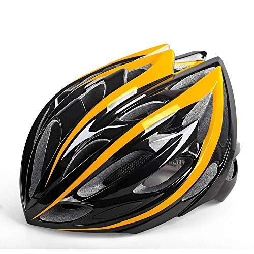Mountain Bike Helmet : HKRSTSXJ Yellow Red Integrated Molding High-grade Mountain Bike Helmet Bicycle Riding Helmets Riding Skating Adventure Climbing Extreme Protection Equipment (Color : Yellow)