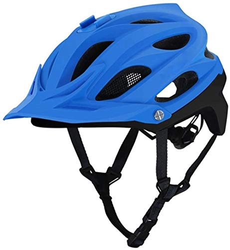 Mountain Bike Helmet : HNZSHelmet Mountain Bicycle Helmet All-terrai MTB Bike Helmets Riding Sports Safety Helmet Off-Road 55-61CM Blue 2
