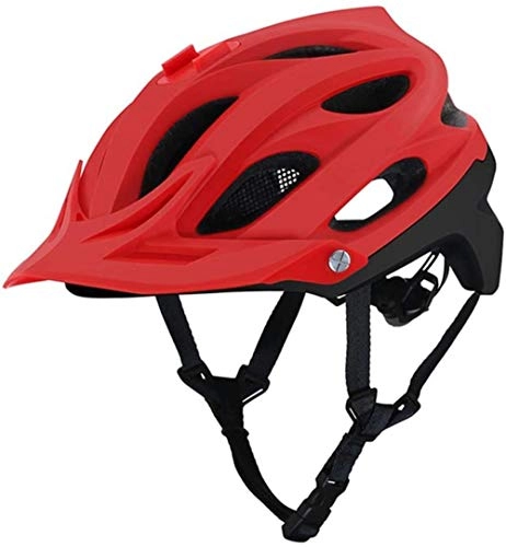 Mountain Bike Helmet : HNZSHelmet Mountain Bicycle Helmet All-terrai MTB Bike Helmets Riding Sports Safety Helmet Off-Road 55-61CM red 4