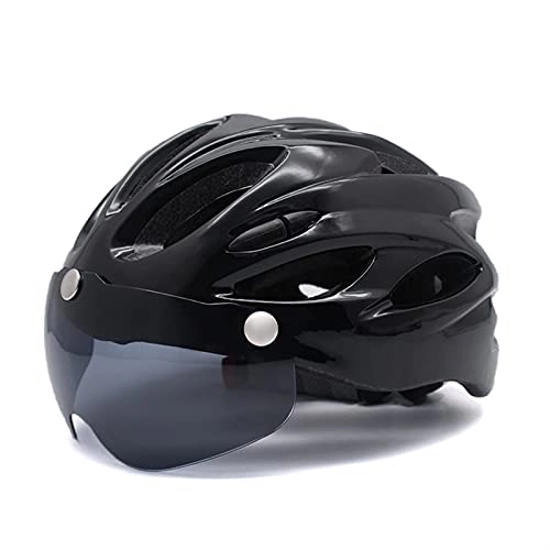 Mountain Bike Helmet : HSCDQ MTB cycling helmet light with goggles women men road mountain Cross-Country trail bike helmet race urban bicycle helmets exc.tq (Color : Gray lenses4)