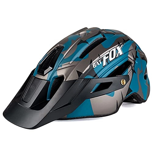 Mountain Bike Helmet : Iswell BIKE / BAT FOX Mountain Bike Helmet MTB For Men Women Adults Bicycle Helmets With Rear And Rear Warning Lights Thrasher Bike Helmet