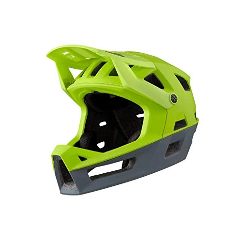 Mountain Bike Helmet : IXS Trigger FF Unisex Adult Mountain Bike Full Face Helmet, Lime Green, ML (58-62 cm)