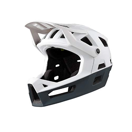 Mountain Bike Helmet : IXS Trigger FF Unisex Adult Mountain Bike Full Face Helmet, White, ML (58-62 cm)