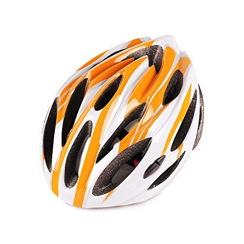 Mountain Bike Helmet : JFYCUICAN Helmet Cycling Adult Safety Helmet Mountain Bike Helmet Protection Outdoor Sport Helmet PC Shell Adjustable 55-62cm (Color : Orange, Size : Free)