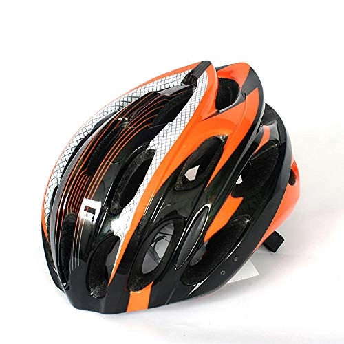 Mountain Bike Helmet : JFYCUICAN Helmet Cycling Helmet for Men Women Safety Mountain Bike Helmet Protection Outdoor Sport Equipment PC Shell Helmet (Color : Orange, Size : Free)