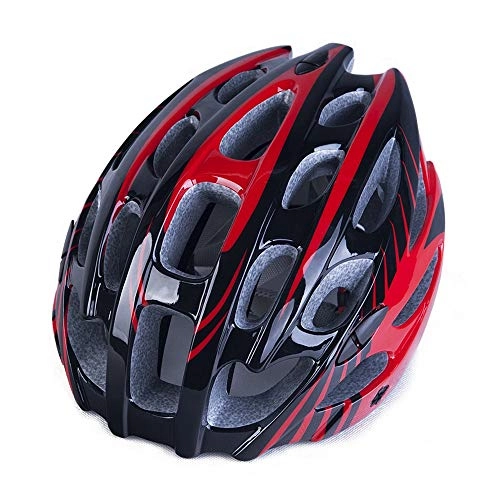 Mountain Bike Helmet : JFYCUICAN Helmet Cycling helmet for Women Men Ultralight Road Mountain Bike Helmet Sports Safety Protective Helmet (Color : Red, Size : Free)