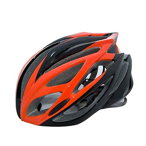 Mountain Bike Helmet : JFYCUICAN Helmet Cycling Helmet Integrally-molded MTB Mountain Road Bicycle Helmet for Women and Men Super Light Safety Protective (Color : Orange, Size : Free)