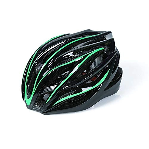 Mountain Bike Helmet : JFYCUICAN Helmet Mountain Bike Helmet Cycling Adult Safety Helmet Protection Adjustable 54-62cm Outdoor Sport Helmet (Color : Green, Size : Free)