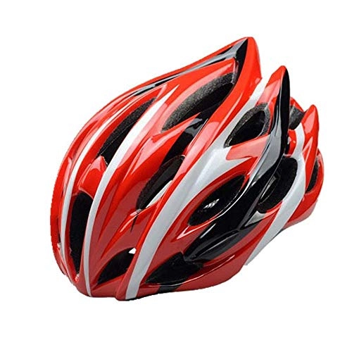 Mountain Bike Helmet : JJZD Bicycle Riding Helmet Bicycle Men and Women Equipment Integrated Molding Mountain Bike Road Safety Helmet (Color : 2, Size : 52-60cm) Lightweight And Durable (Color : 1, Size : 5260CM)