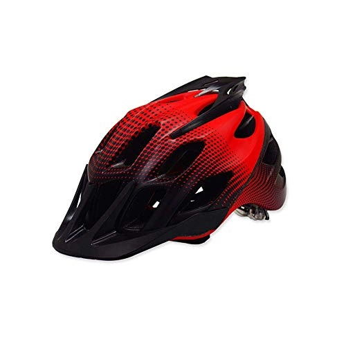 Mountain Bike Helmet : JJZD Helmet Cycling Helmet for Men Women Safety Mountain Bike Helmet PC Shell Helmet Protection Outdoor Sport Equipment (Color : E blue-L) Lightweight And Durable (Color : 01REDM)