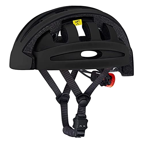 Mountain Bike Helmet : JLKDF Adult Bike Helmet, Lightweight Foldable Bicycle Helmets Safety Certified Road Bike Helmet for BMX MTB Mountain Road Bike, 56-62CM, Black