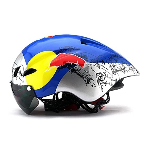 Mountain Bike Helmet : JSJJAEY helmet New Oversized Bicycle Bike Riding Helmets Outdoor Sport MTB Women Men Safety Hat 56-62cm (Color : Black lens, Size : L)