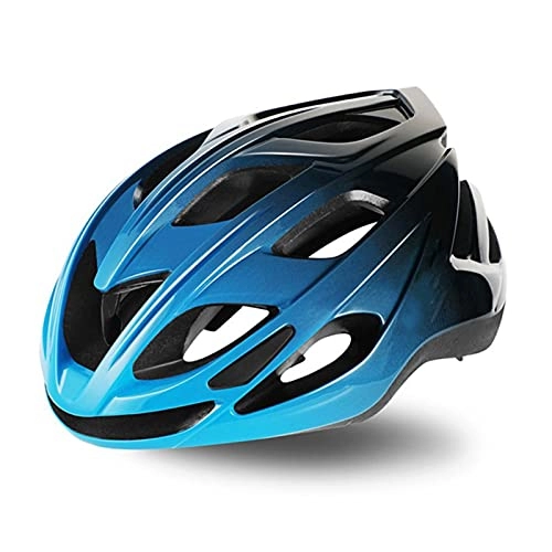 Mountain Bike Helmet : JSJJAEY helmet Ultralight Cycling Helmet Road Bicycle Helmet Aerodynamics Wind MTB Bicycle Helmet Women Men Racing Bike Equipment (Color : Blue, Size : 55-60cm)