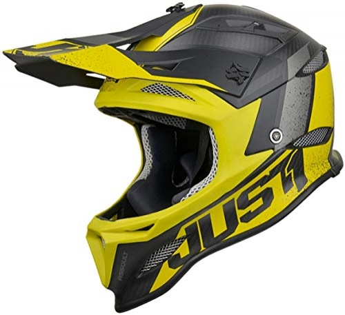 Mountain Bike Helmet : Just 1 Helmets Just1 Jdh Assault Yellow + MIPS XXL, Downhill / MTB / Enduro Unisex - Adult, Yellow