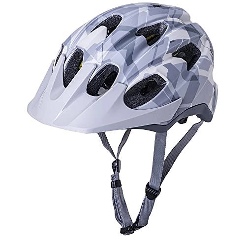 Mountain Bike Helmet : KALI Pace Trail Unisex Mountain Bike Helmet - Matte Grey Camo, L / XL / MTB Adult Ride Cycle Head Wear Lid Skull Protection Off Road Protective Safe Guard Protective Cycling Hat Riding Headwear